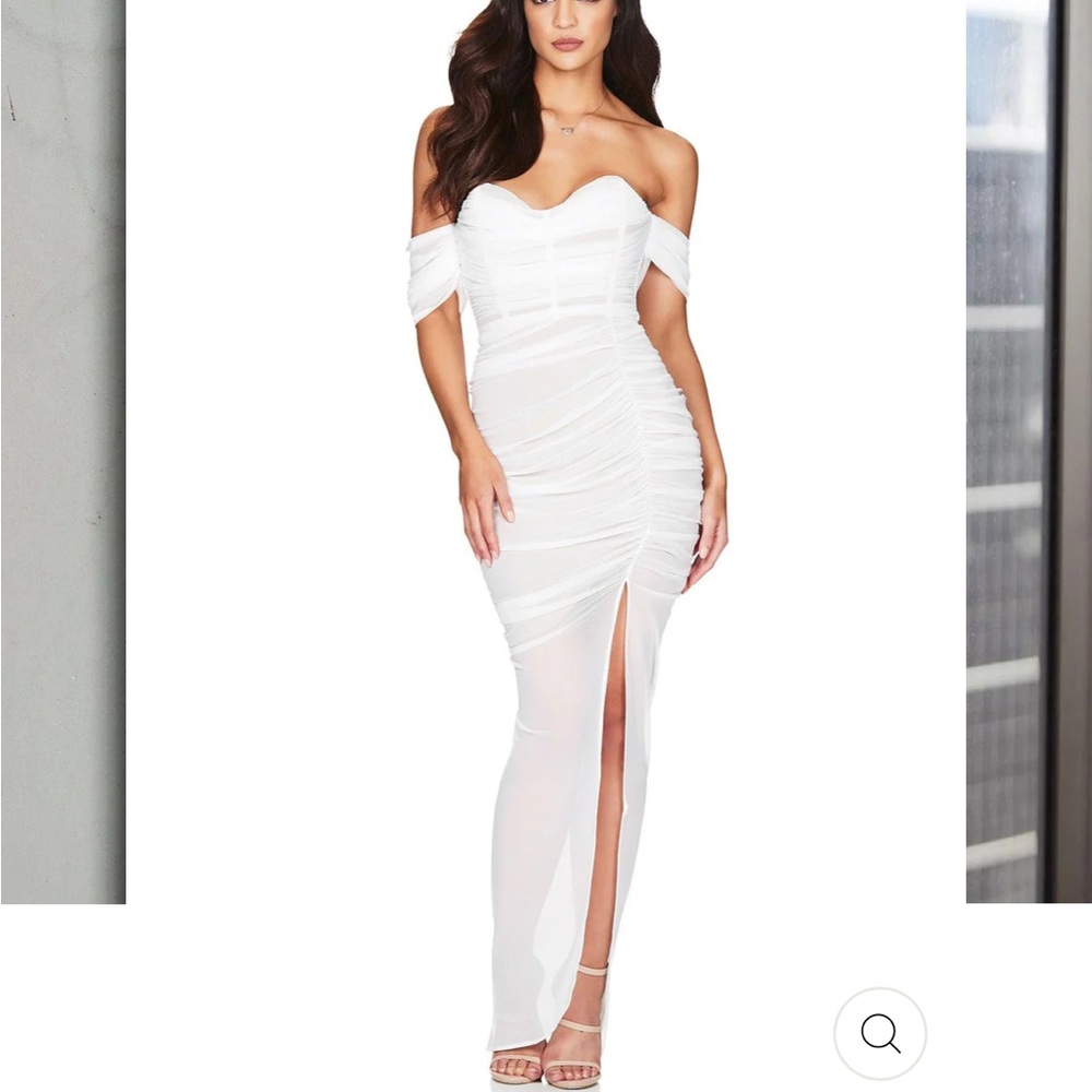 Nookie Strapless Dita Mesh Gown